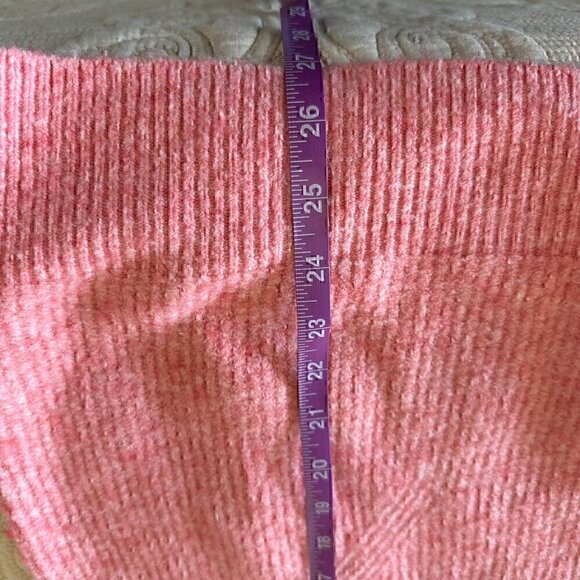 French Connection oversized soft v-neck pink peach sweater women's S - Picture 10 of 10